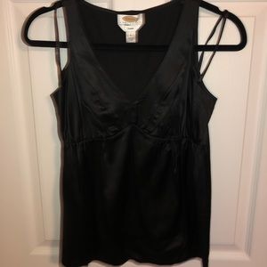 Women’s Talbots black silk and spandex dress top